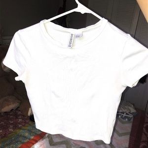 White Crop Top